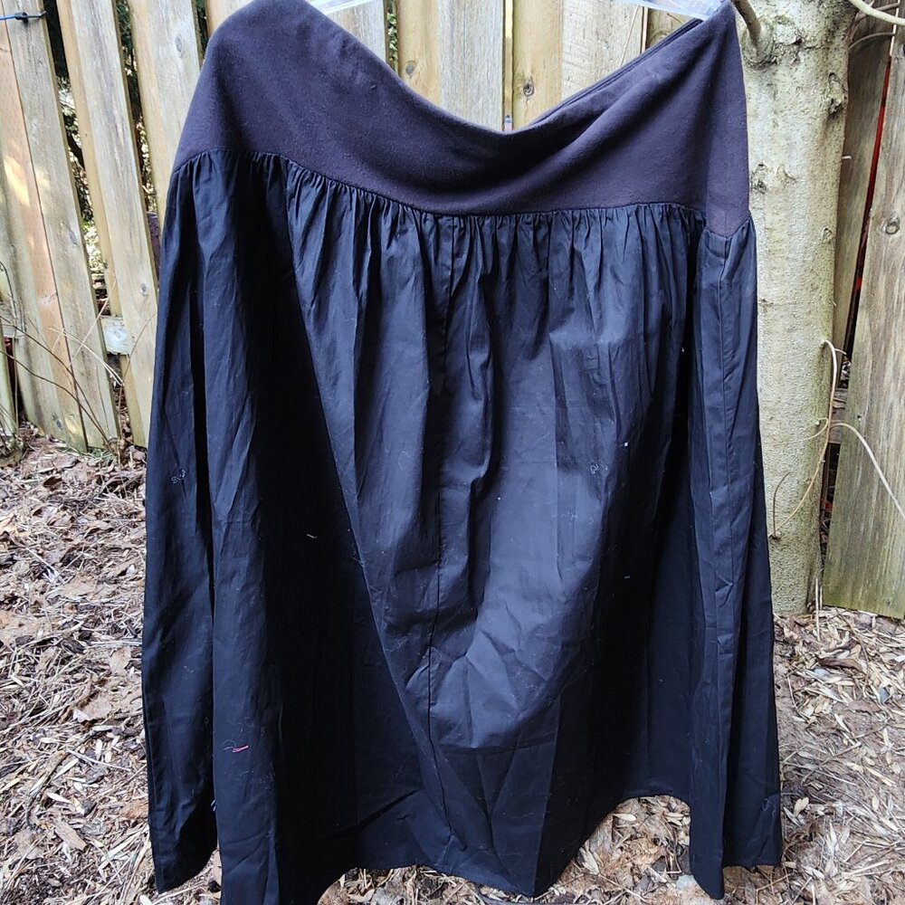 *NWT* Women's Simply Vera Vera Wang XXL Black midi poplin skirt - Picture 5 of 7